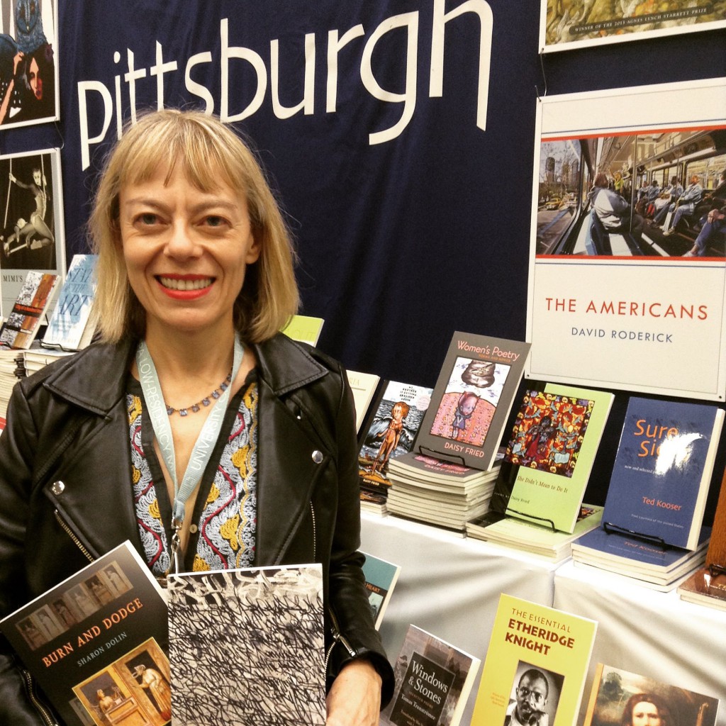 Sharon Dolin with her first two collections. Look out for her upcoming book with us, "Manual for Living."