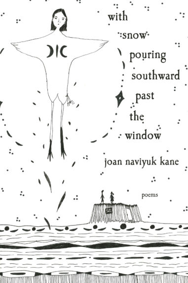 with snow pouring southward past the window with snow pouring southward past the window